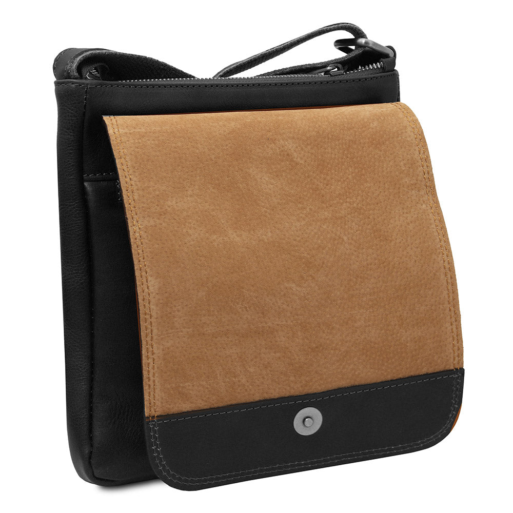 Pieni matta musta Messenger-Tasche ⎪John ⎪TL