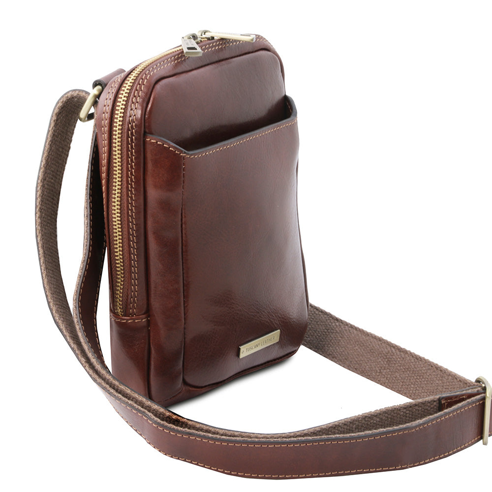 Small brown messenger bag ⎪ Mark ⎪ Tuscany Leather