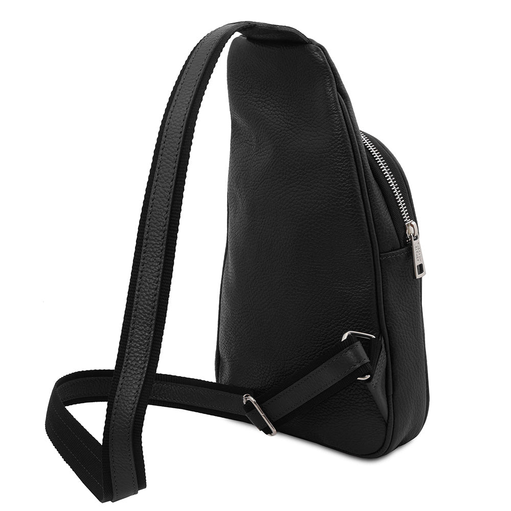 Musta crossbody- nahkalaukku ⎪ Albert ⎪ Tuscany Leather