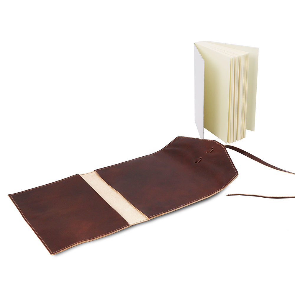 Nahkaiseen muistikirjaan vaihdettava vihko viivoilla ⎪ Tuscany Leather