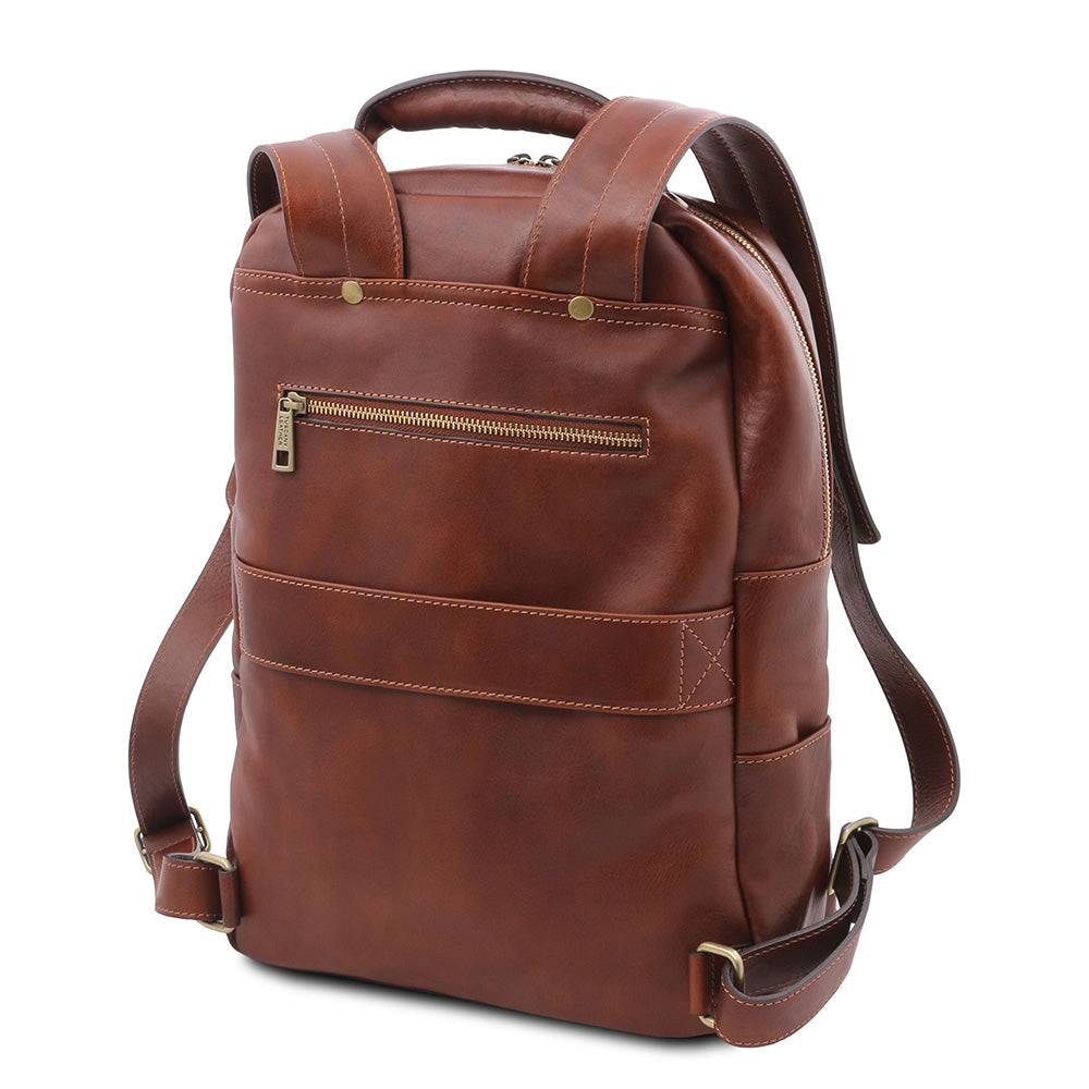 Großer brauner Lederrucksack ⎪ Melbourne ⎪ Tuscany Leather