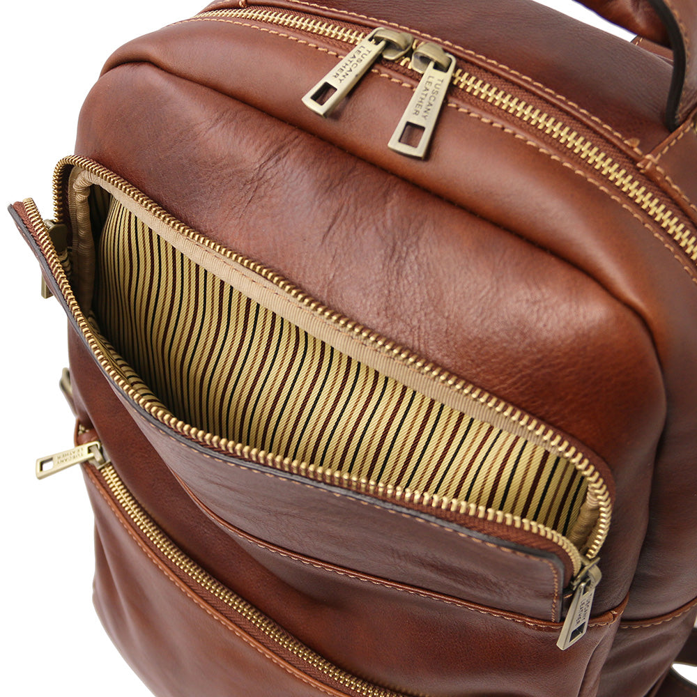 Großer brauner Lederrucksack ⎪ Melbourne ⎪ Tuscany Leather