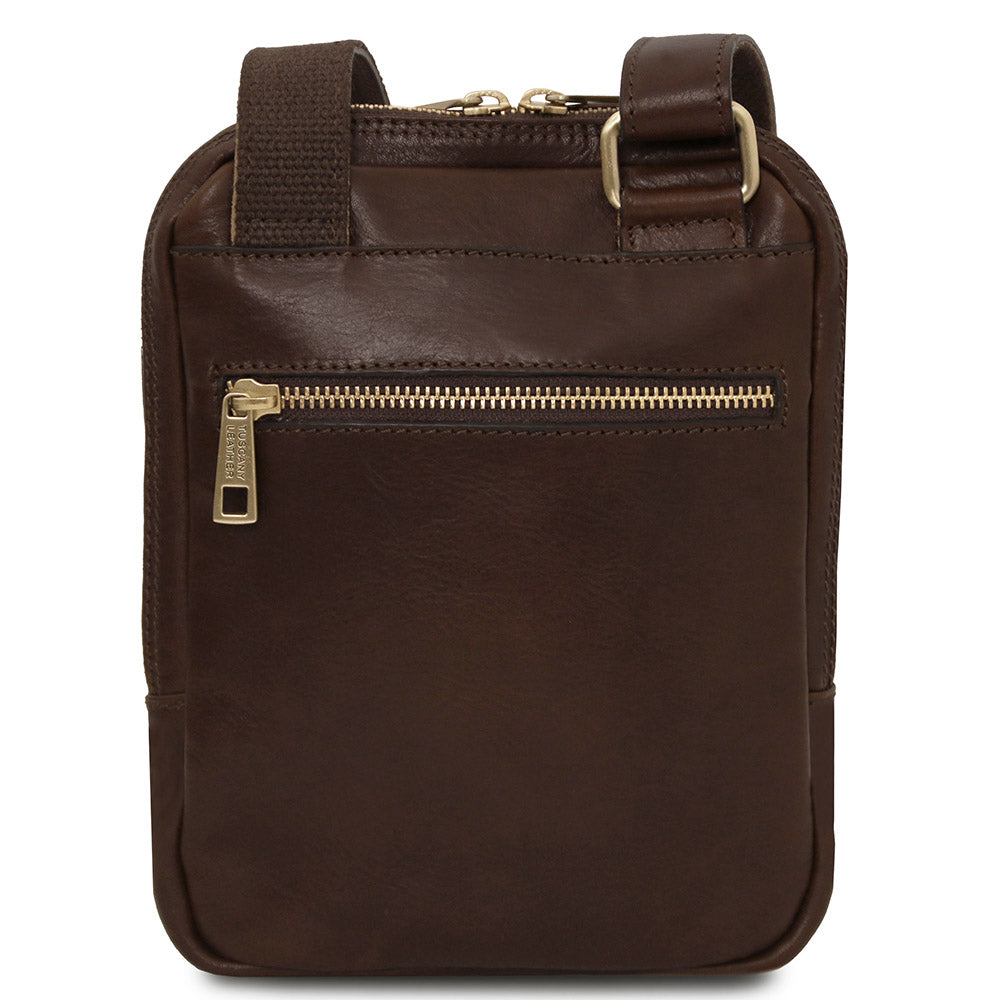 Pieni matta tummanruskea Messenger Tasche ⎪ Mark ⎪ Tuscany Leather