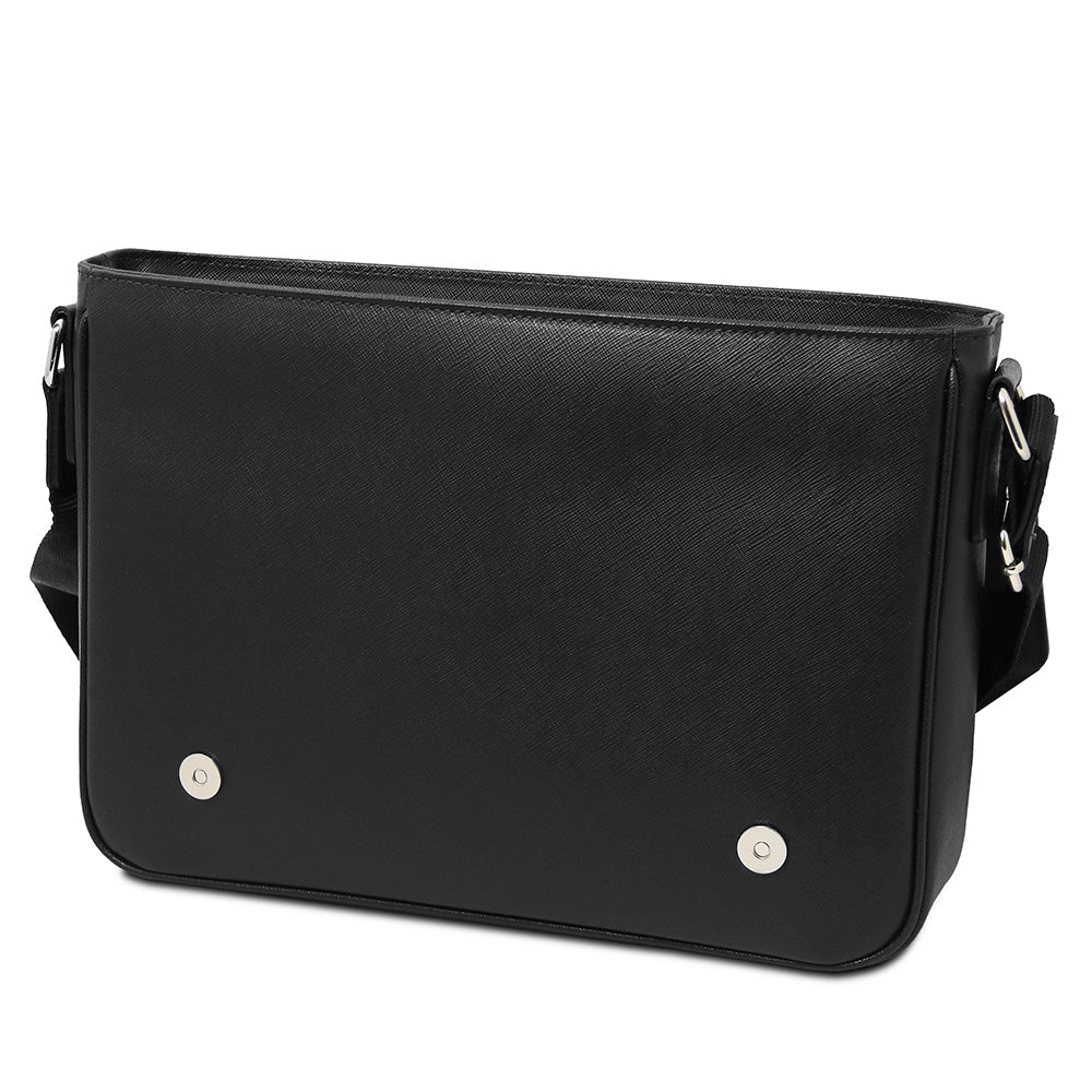 Musta messenger laukku⎪ Saffiano ⎪ Tuscany Leather