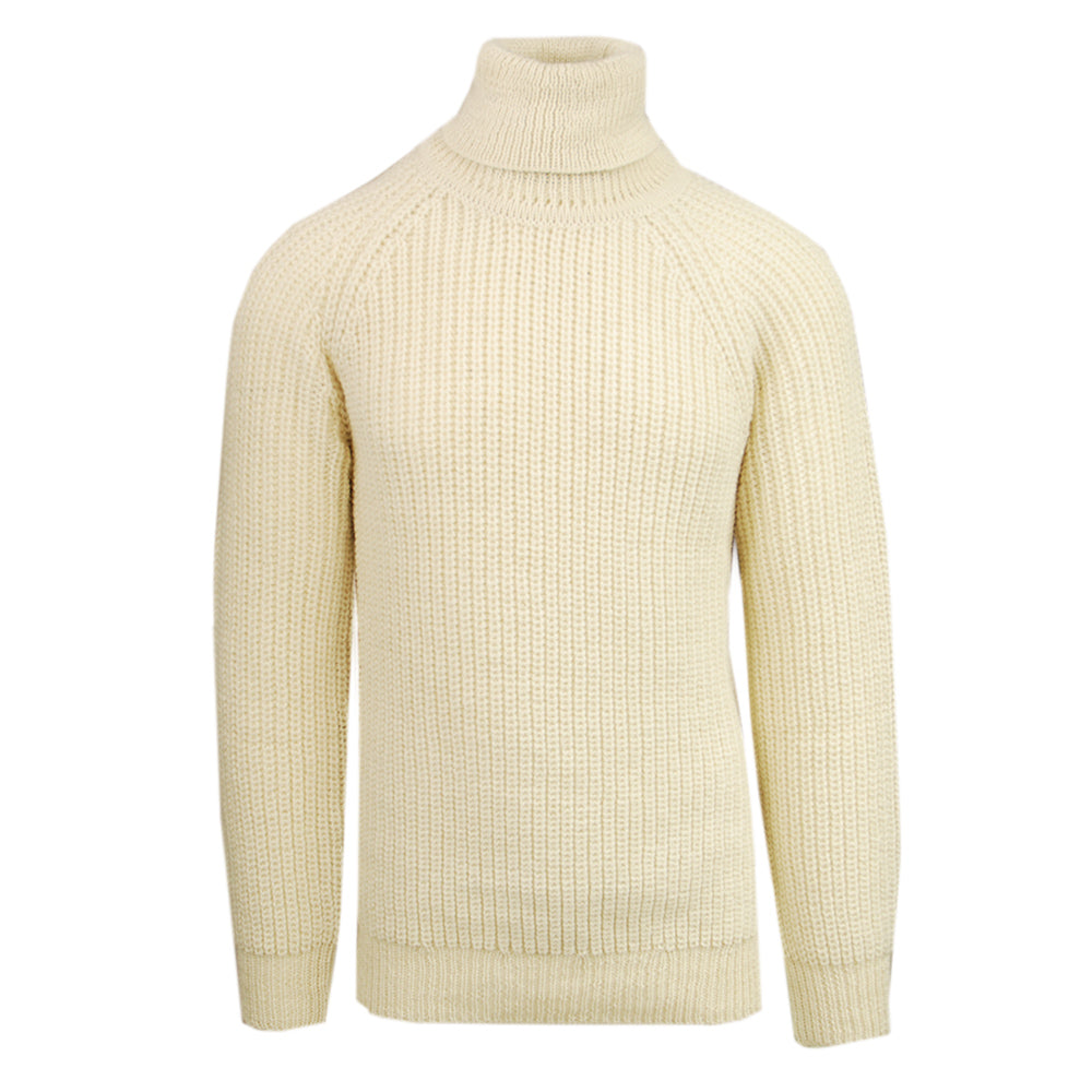 Luonnonvalkoinen pooloneule ⎪ Submariner ⎪ Aran Crafts