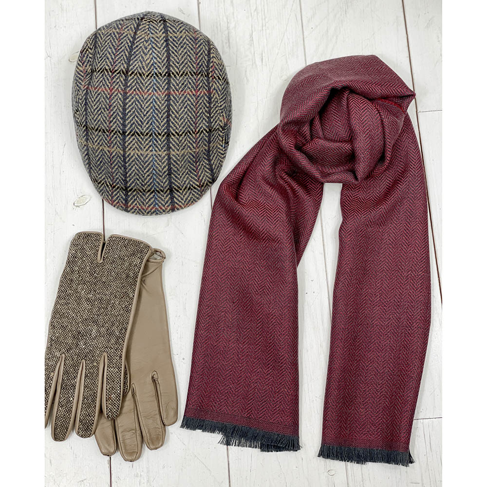 Vaaleanruskea ruudullinen flat cap⎪ Bojua