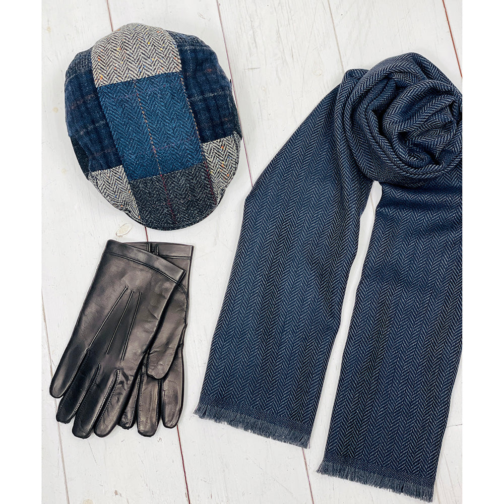 Ruudullinen flat cap⎪ Patchwork ⎪ Mucros Weavers