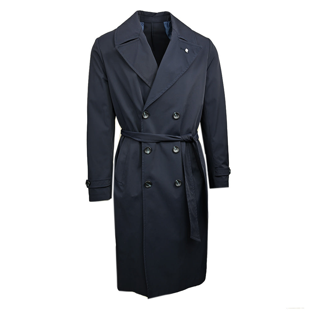 Tummansininen välikausitakki ⎪ Trenssi ⎪ Adriano Langella