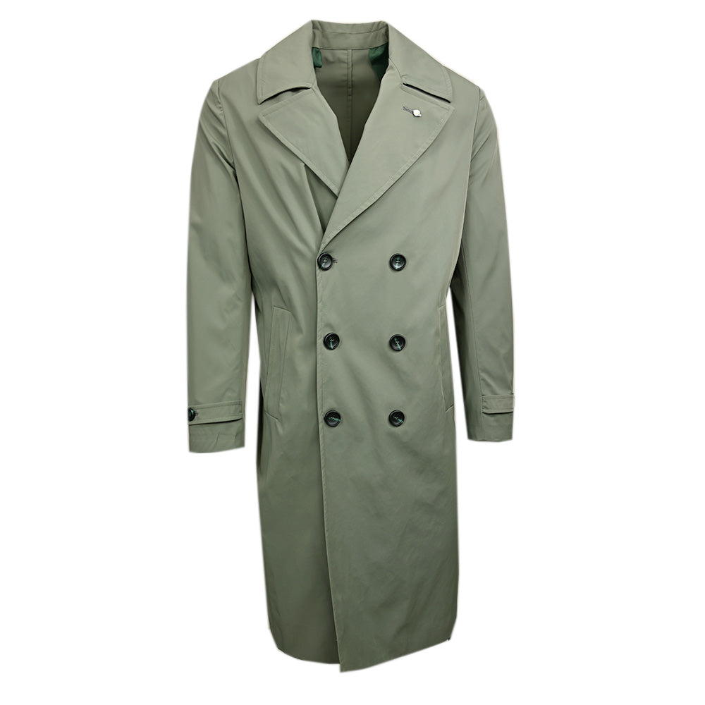 Hellgrüne Übergangsjacke ⎪ Trenchcoat ⎪ Adriano Langella