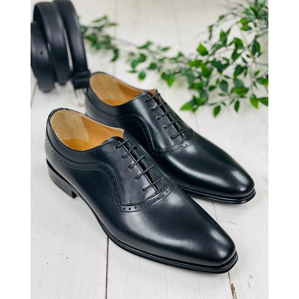 Schwarzer Lederschuh⎪ Verona Oxford ⎪ Nobile