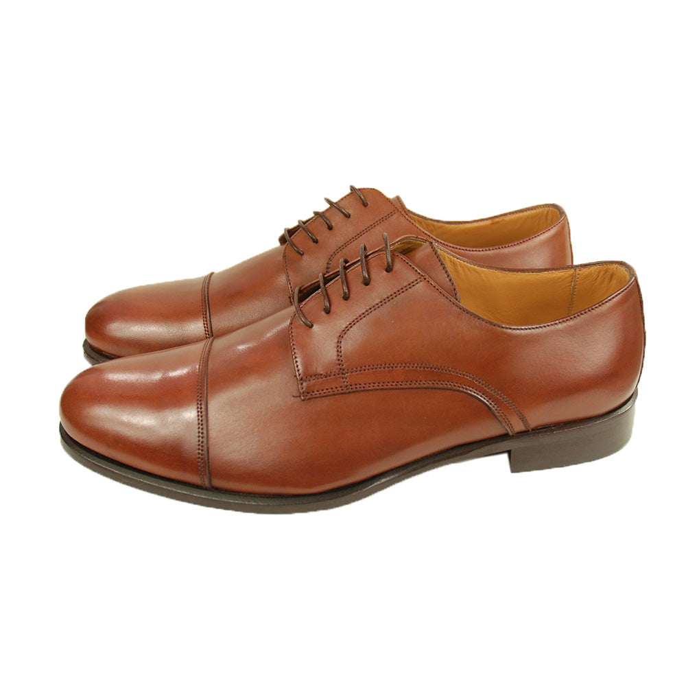 Brown Leather Shoe⎪ Cap Toe Derby⎪ Nobile
