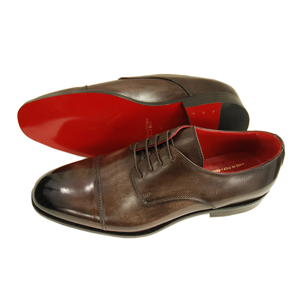 Dark brown leather shoe ⎪ Cap Toe Derby ⎪ Nobile