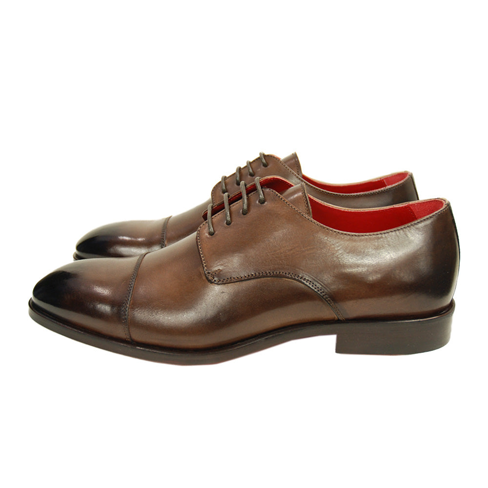 Dark brown leather shoe ⎪ Cap Toe Derby ⎪ Nobile