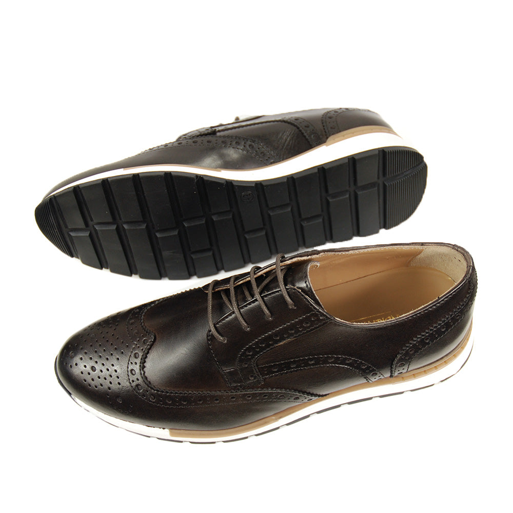 Dunkelbrauner Lederschuh ⎪ Nobile