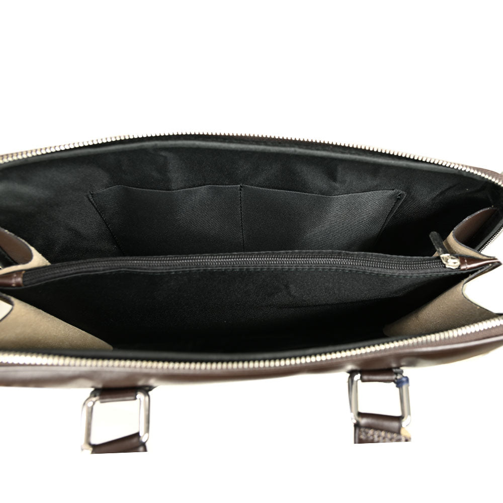 Tummanruskea nahkasalkku 15" ⎪ Trieste ⎪ Andrea Nobile