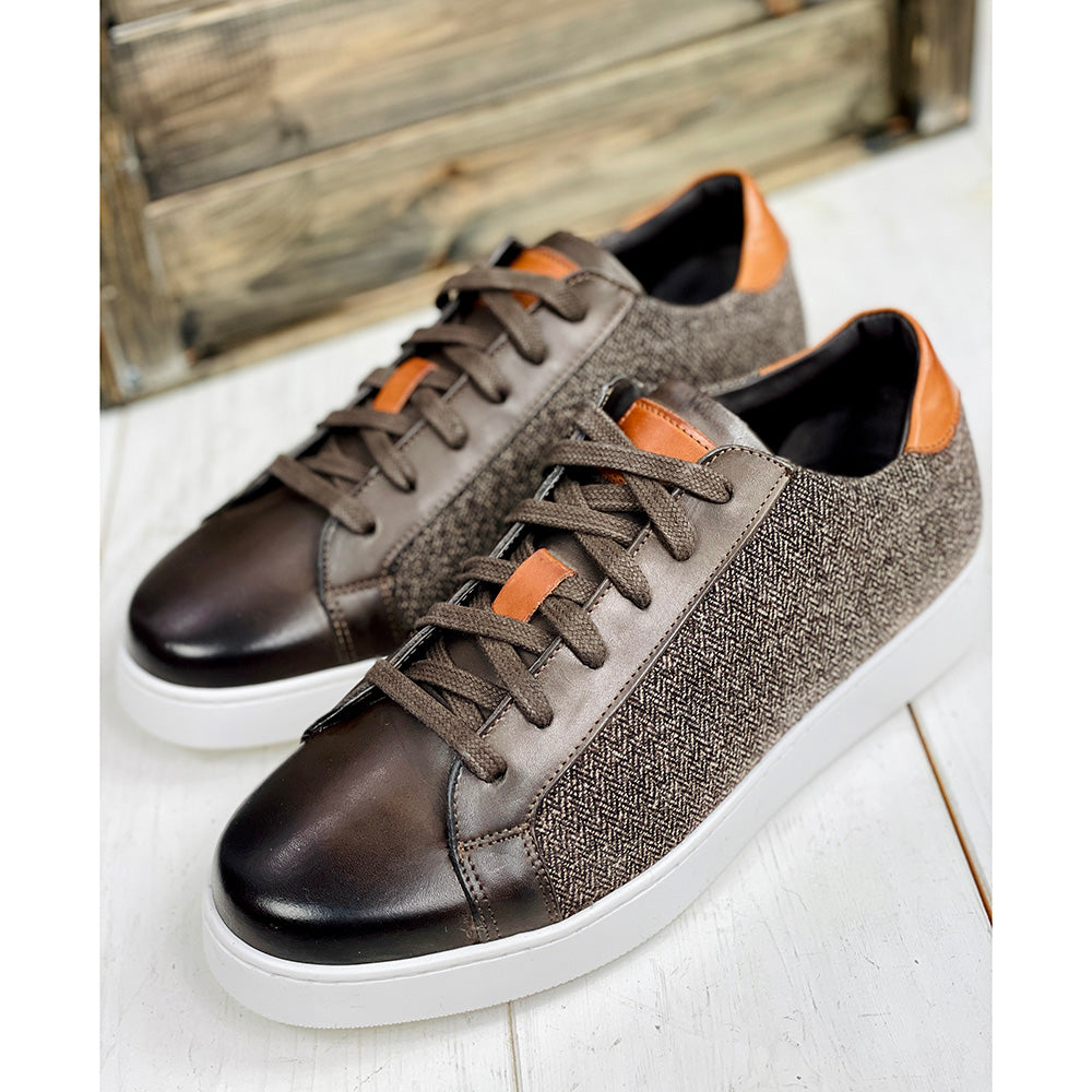 Dunkelbrauner Lederschuh ⎪ Tessuto ⎪ Nobile