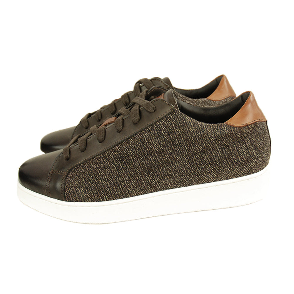 Dunkelbrauner Lederschuh ⎪ Tessuto ⎪ Nobile