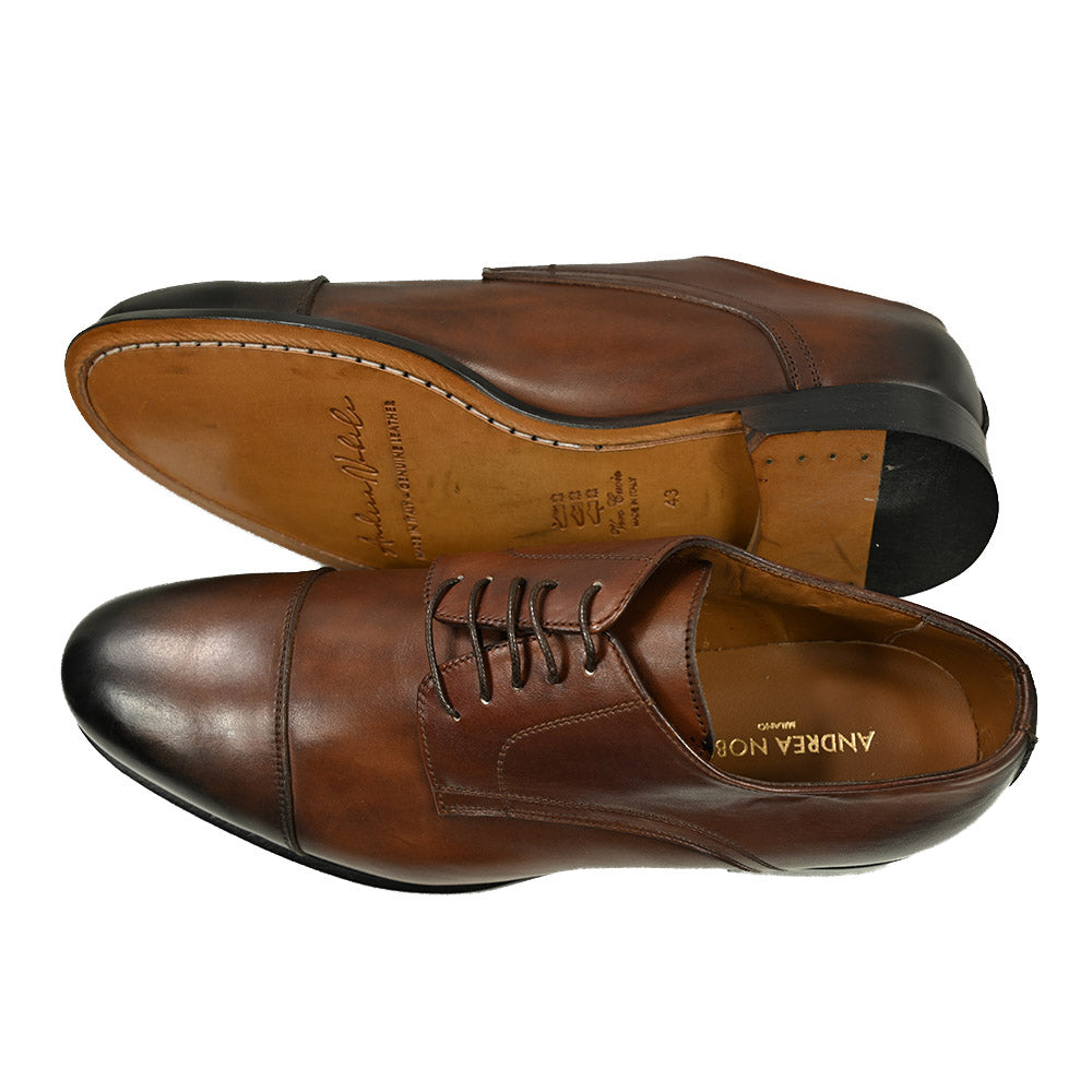 Ruskea nahkakenkä ⎪ Cap Toe Derby ⎪ Nobile