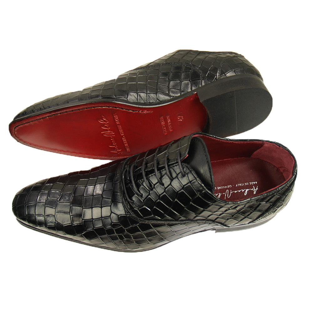 Blue leather shoe⎪ Crocco ⎪ Nobile