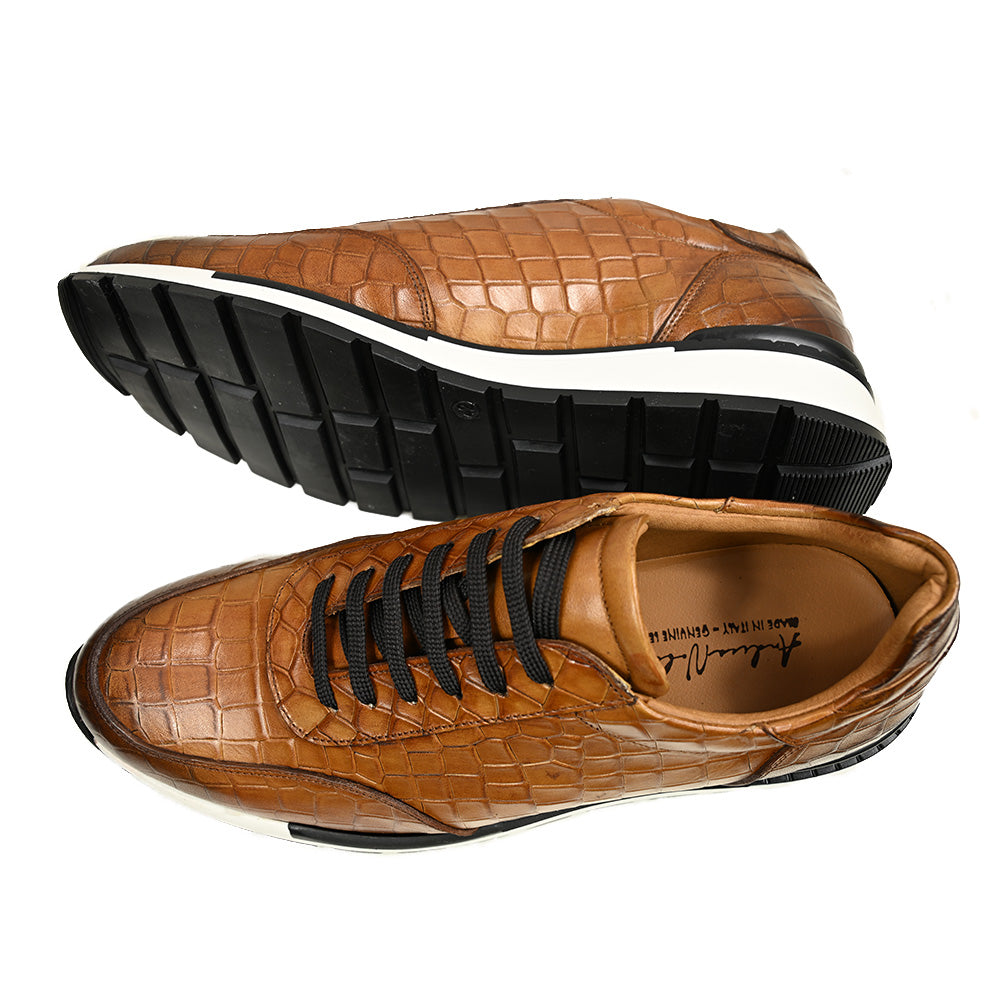Brown leather shoes | Monterosso Crocco | Nobile