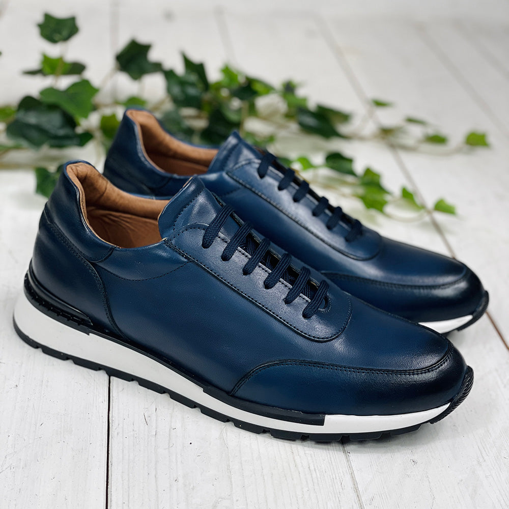 Blue Leather Shoe | Monterosso | Nobile