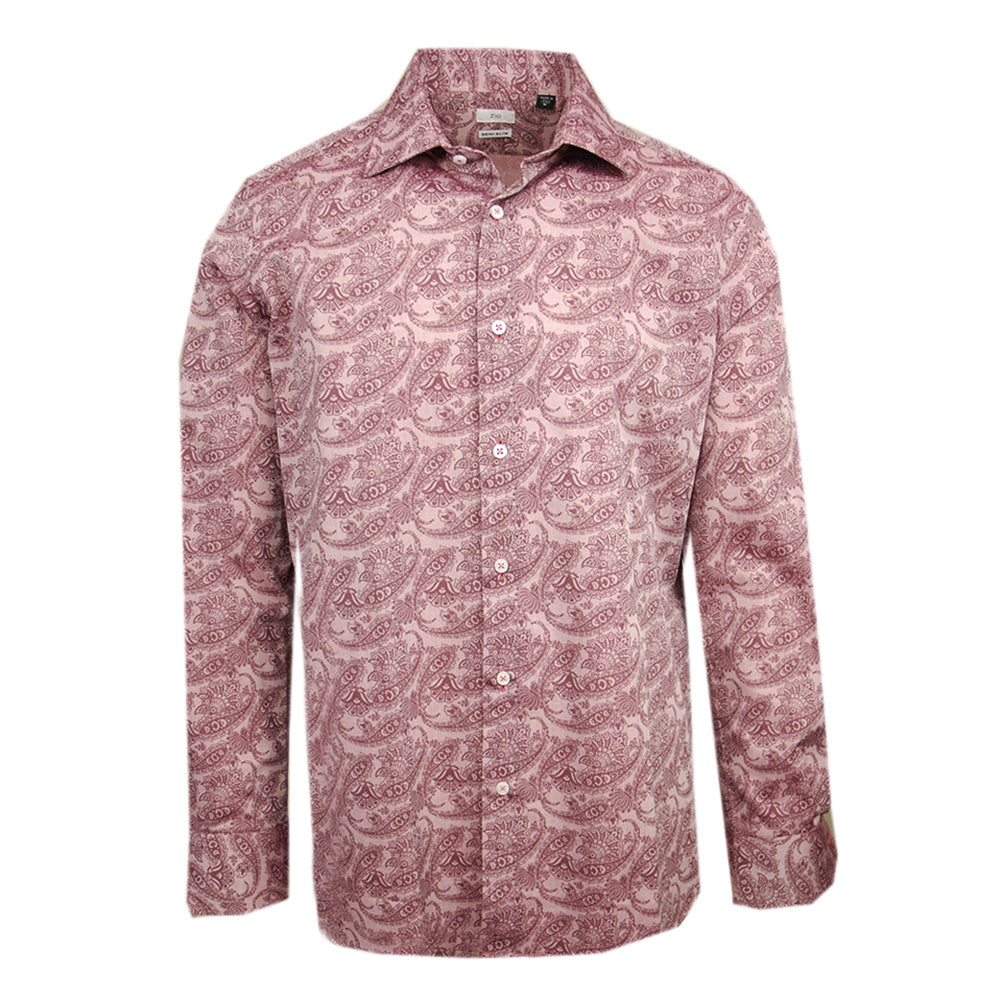 Light pink paisley-patterned dress shirt ⎪ Zanobi ⎪ Nobile