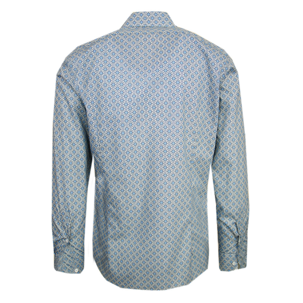 Gray / Light Blue Patterned Dress Shirt ⎪ Zanobi ⎪ Nobile