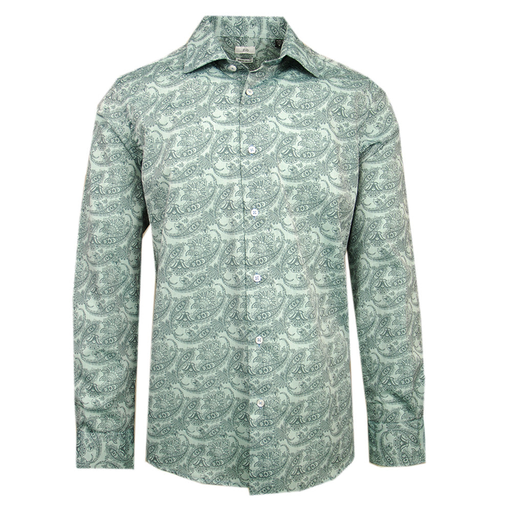 Mintgrünes Paisley-Muster Hemd ⎪ Zio ⎪ Nobile