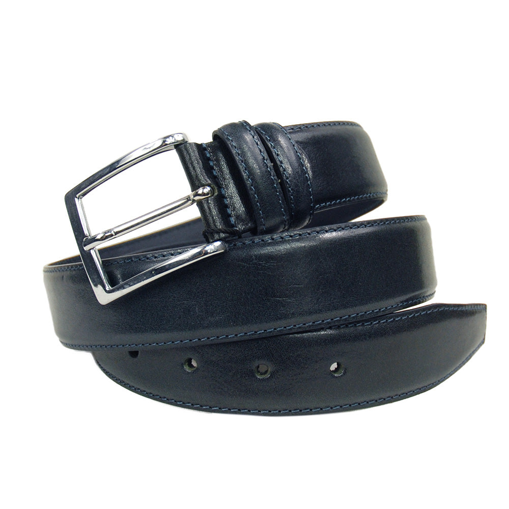 Burgundy patterned leather belt⎪ Nobile