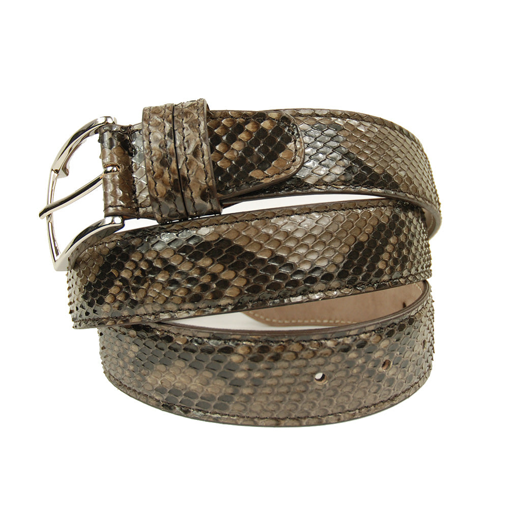Brauner Python-Gürtel⎪ Porto ⎪Bochicchio
