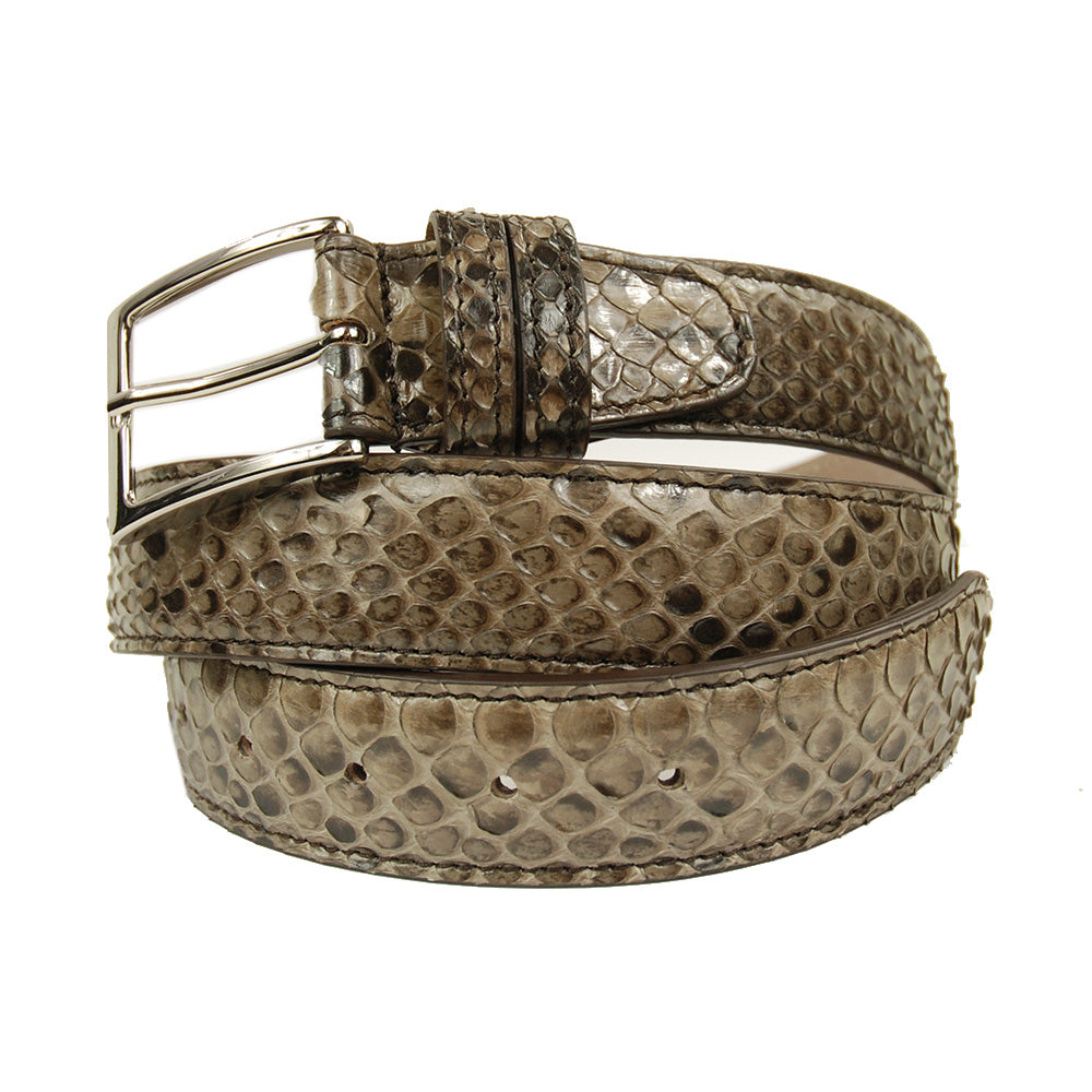 Braungrauer Python-Gürtel⎪ Piazze ⎪Bochicchio
