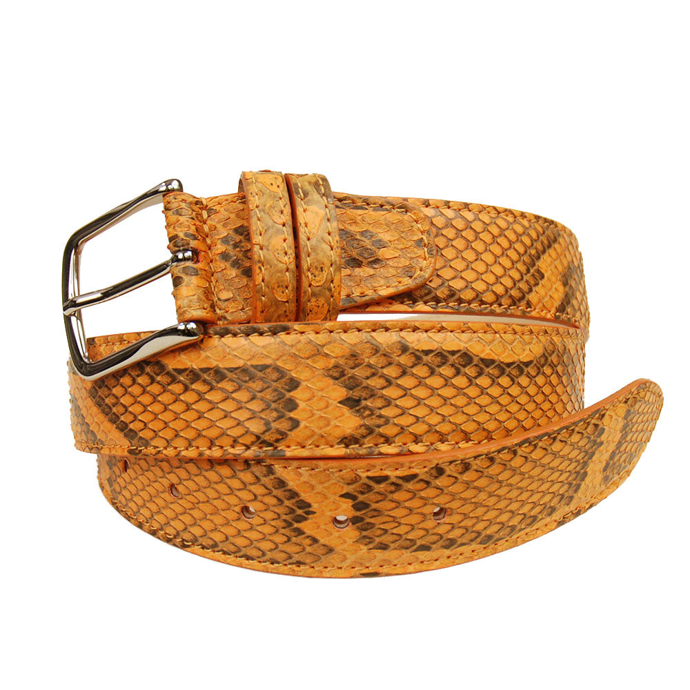 Gestreifter burgunder Python-Gürtel ⎪ Bochicchio