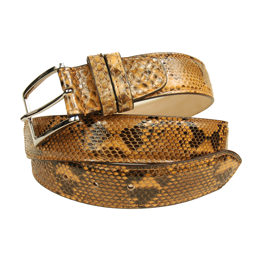 Grey / Beige python belt ⎪ Bochicchio