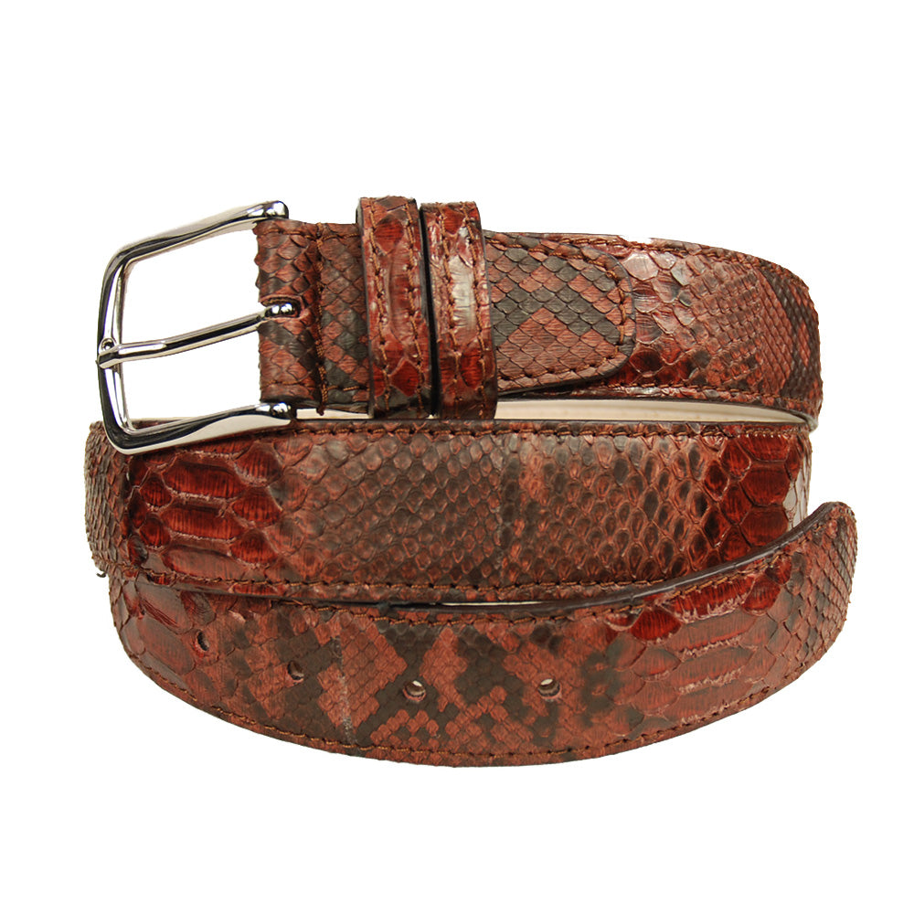 Grey / Beige python belt ⎪ Bochicchio