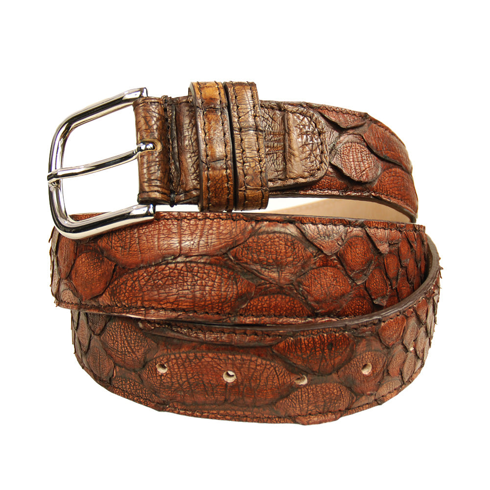 Brown python belt ⎪ Ivrea ⎪ Bochicchio
