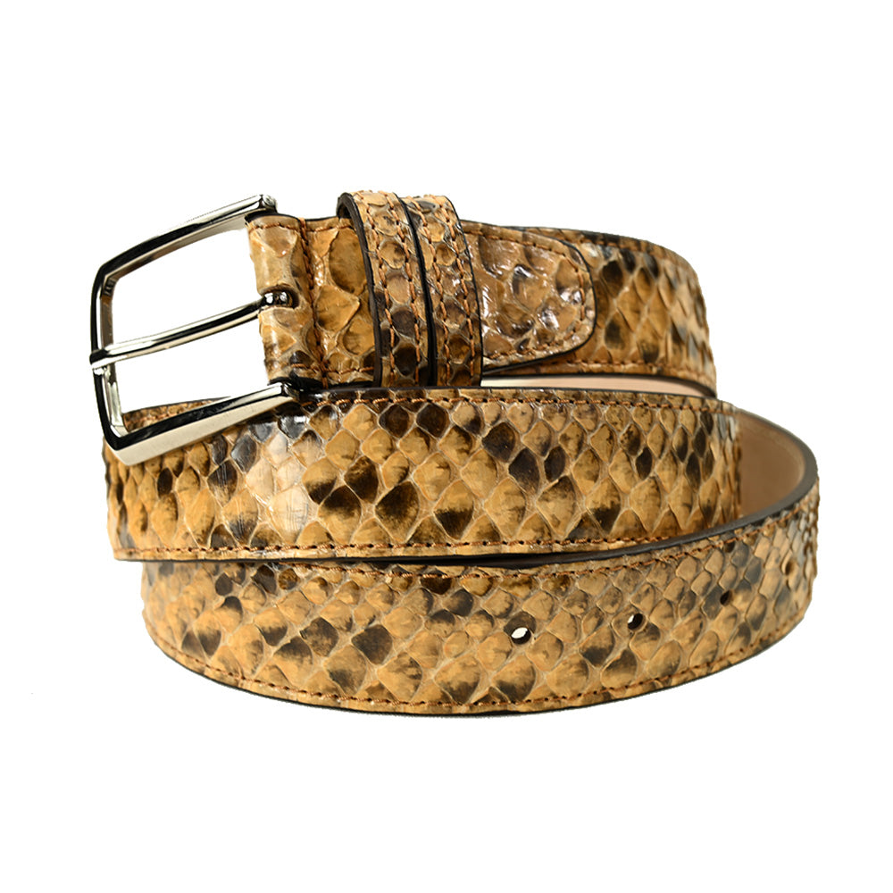 Vaaleanruskea python vyö ⎪ Bochicchio