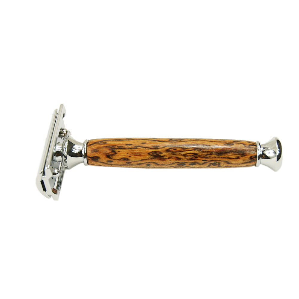 Säkerhetsrakhyvel Partahöylä⎪ Bocote ⎪ Bog & Mässing
