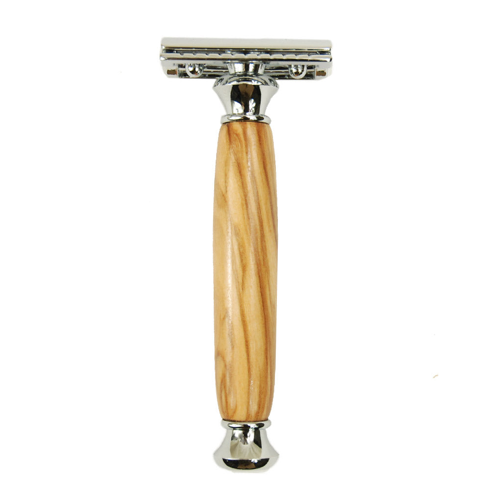 Safety Razor Partahöylä ⎪ Olive wood ⎪ Bog & Brass