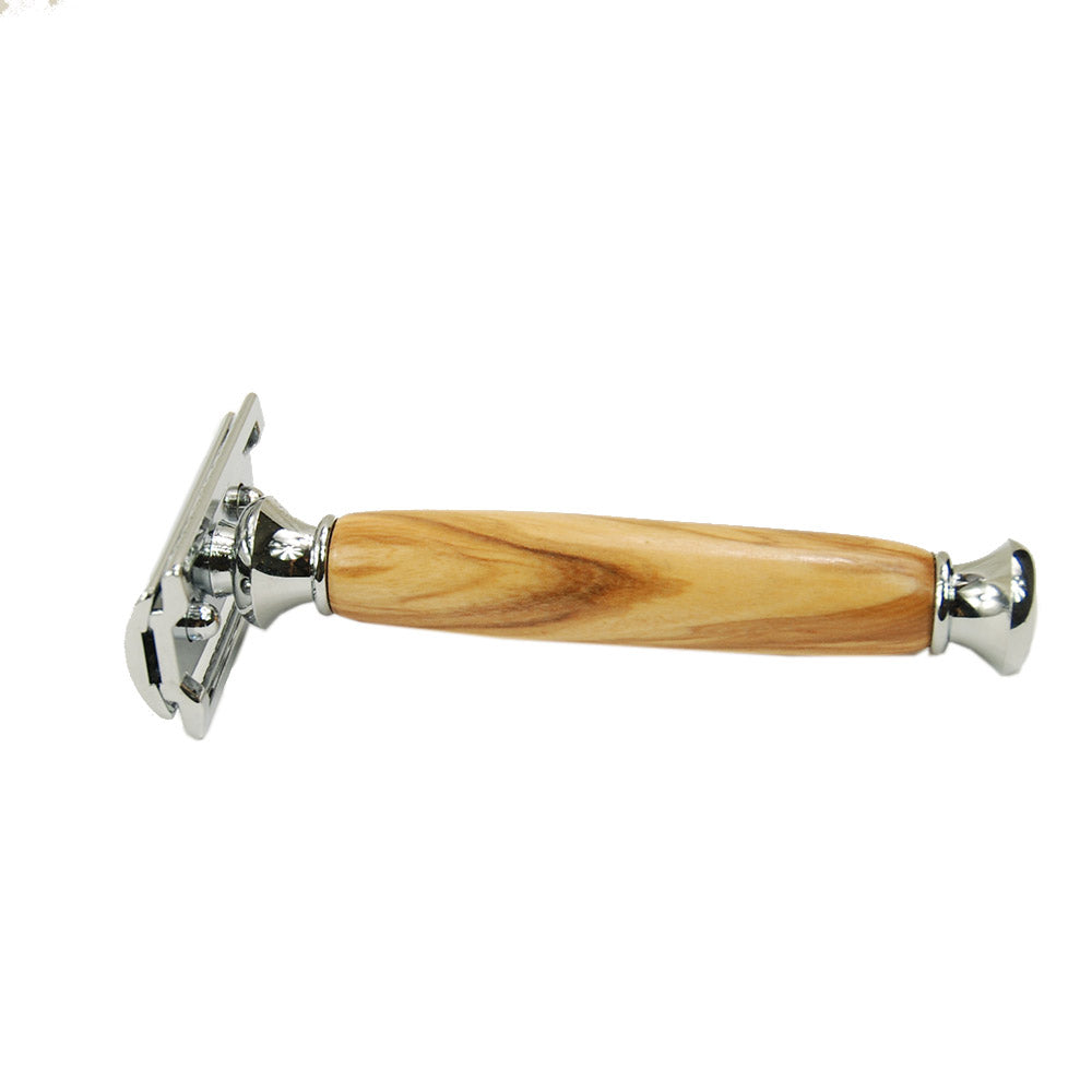 Safety Razor Partahöylä ⎪ Olive wood ⎪ Bog & Brass