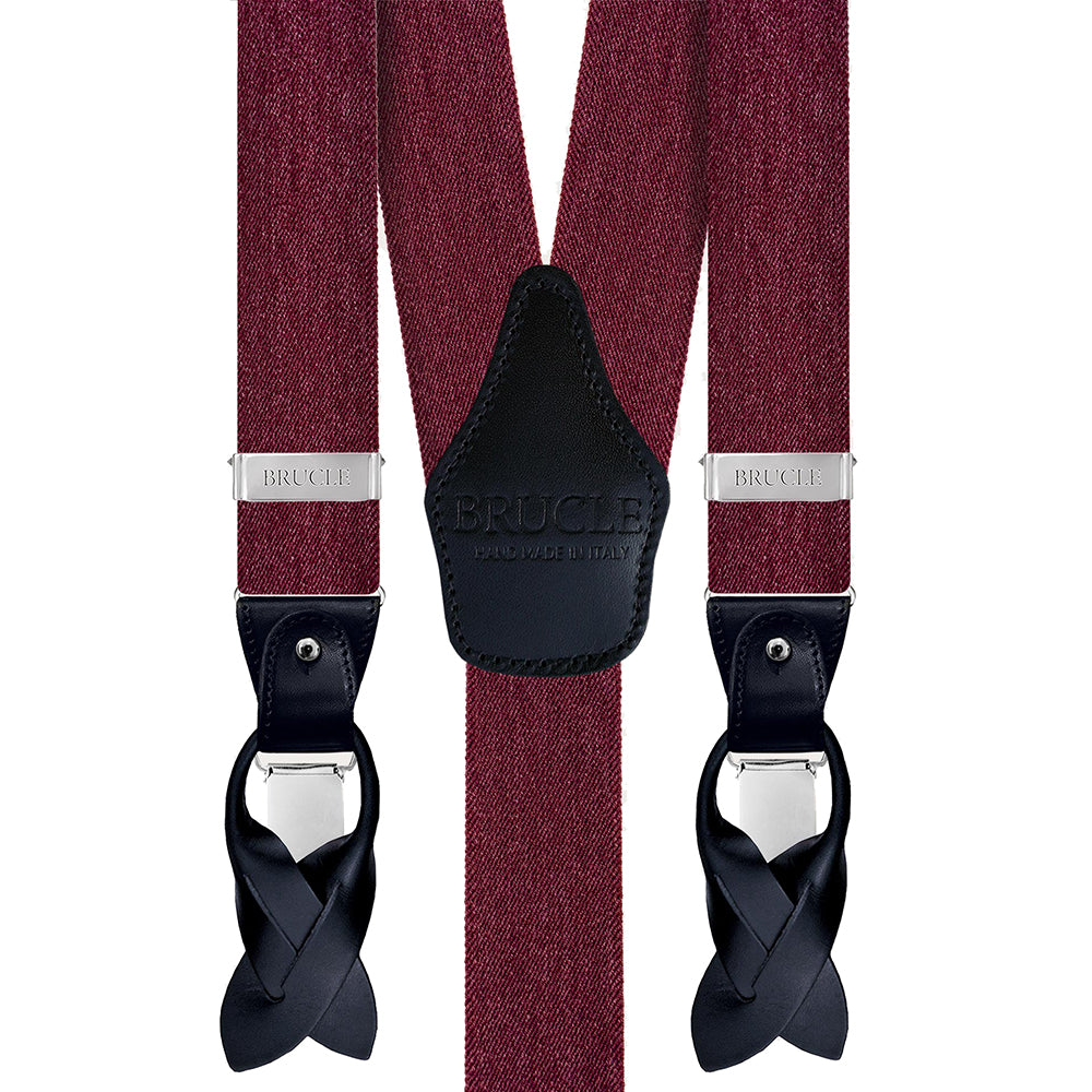 Weinrote Hosenträger ⎪ Vintage ⎪ Brucle