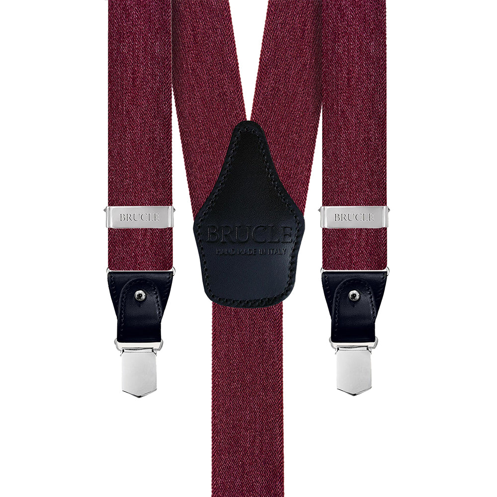 Weinrote Hosenträger ⎪ Vintage ⎪ Brucle