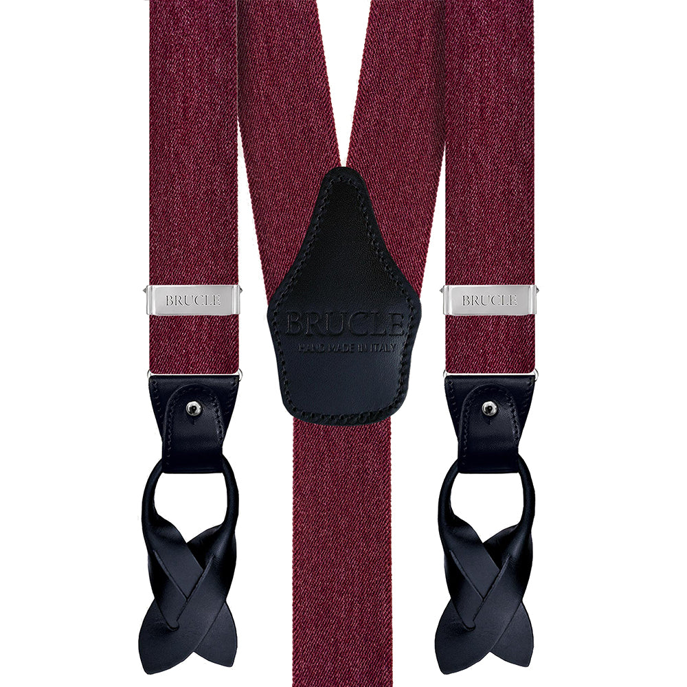 Weinrote Hosenträger ⎪ Vintage ⎪ Brucle
