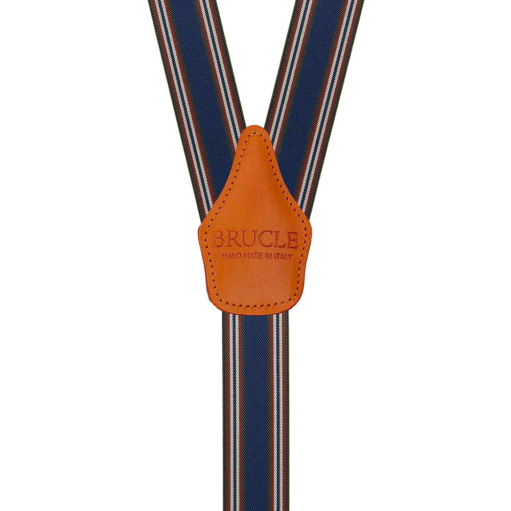 Siniset / Oranssit raidalliset henkselit⎪ Brucle