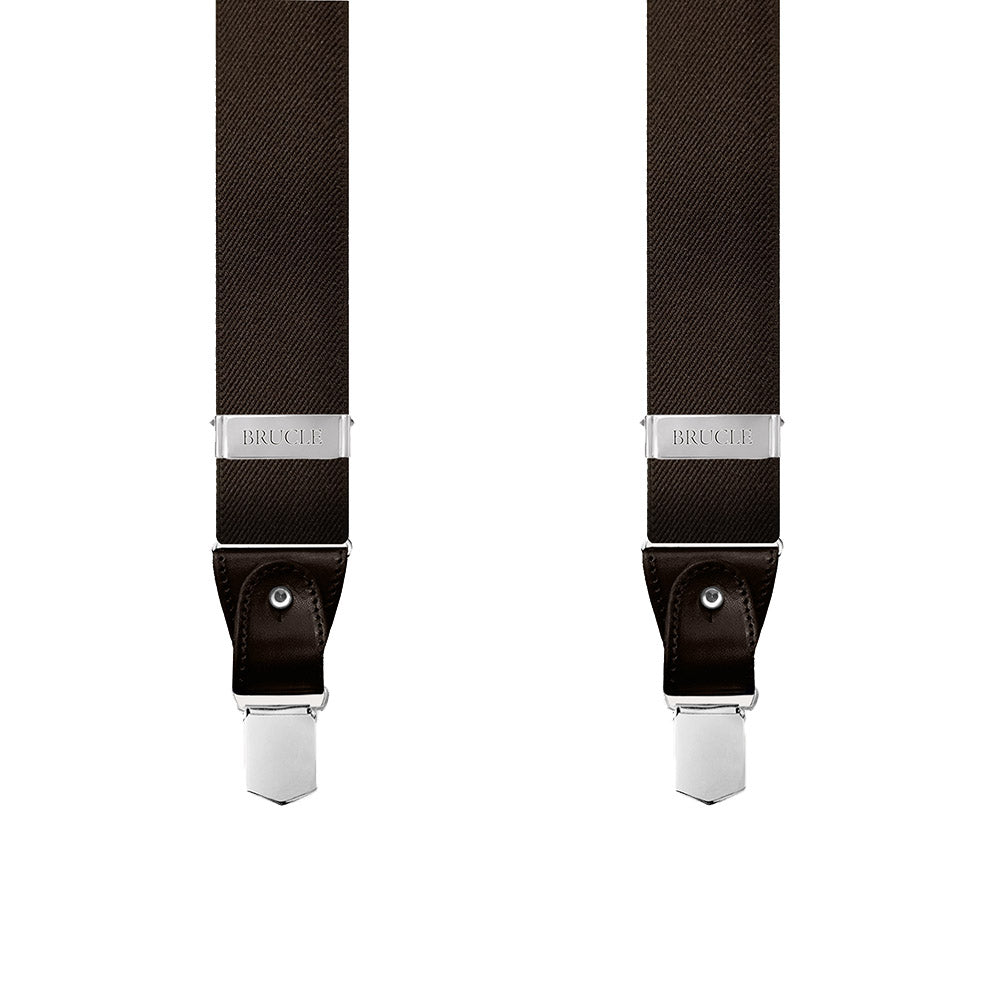 Dark brown suspenders ⎪Brucle