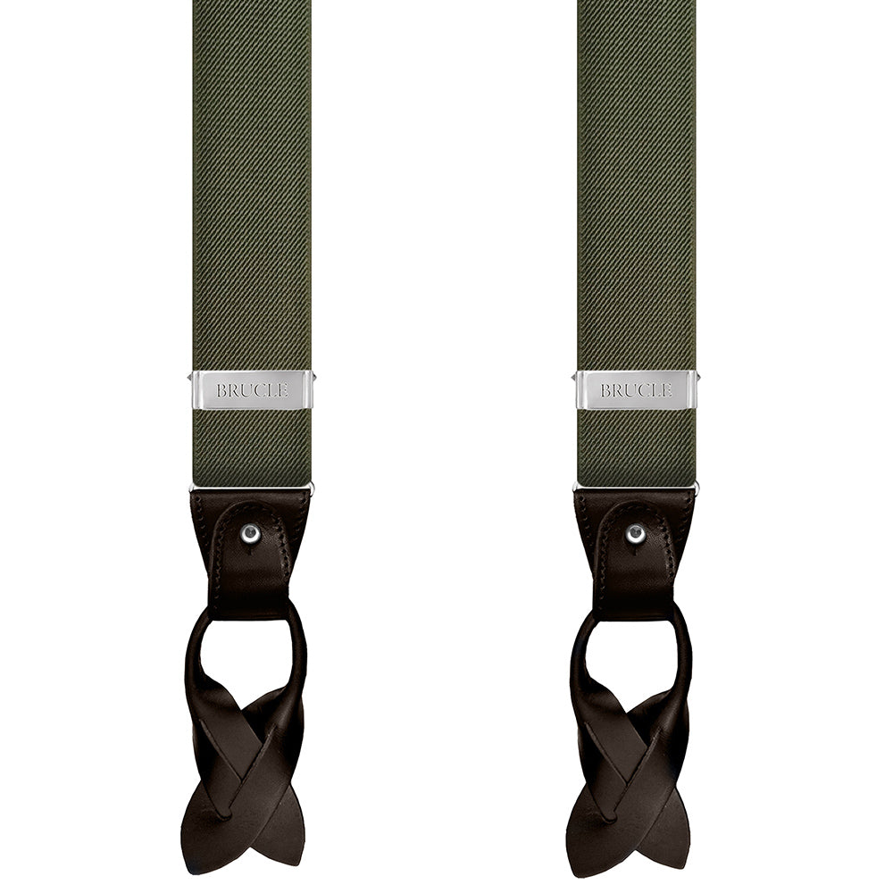 Olivgrüne Hosenträger⎪ Brucle