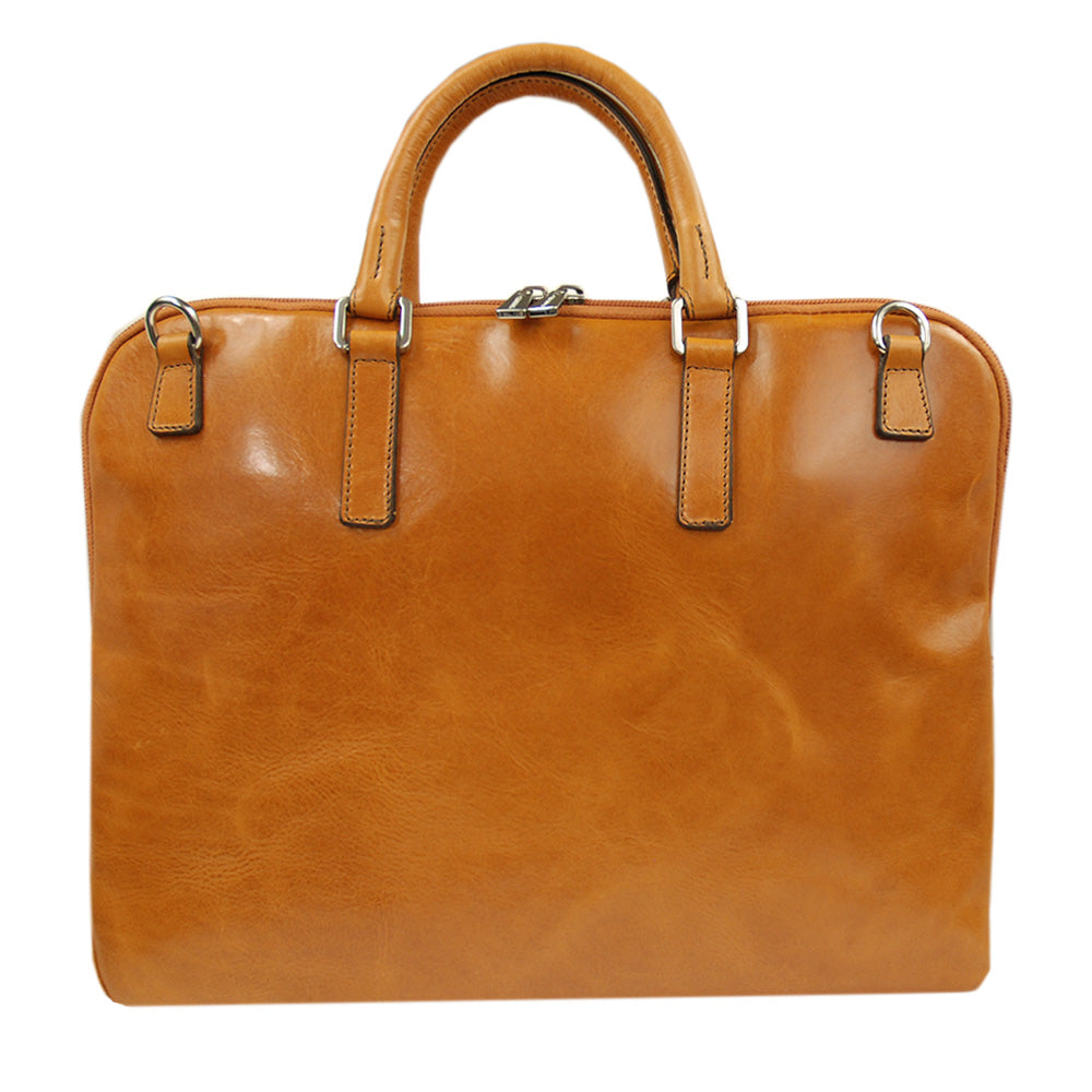 Hellbraune Ledertasche 15" ⎪ Marinio ⎪ Chiarugi