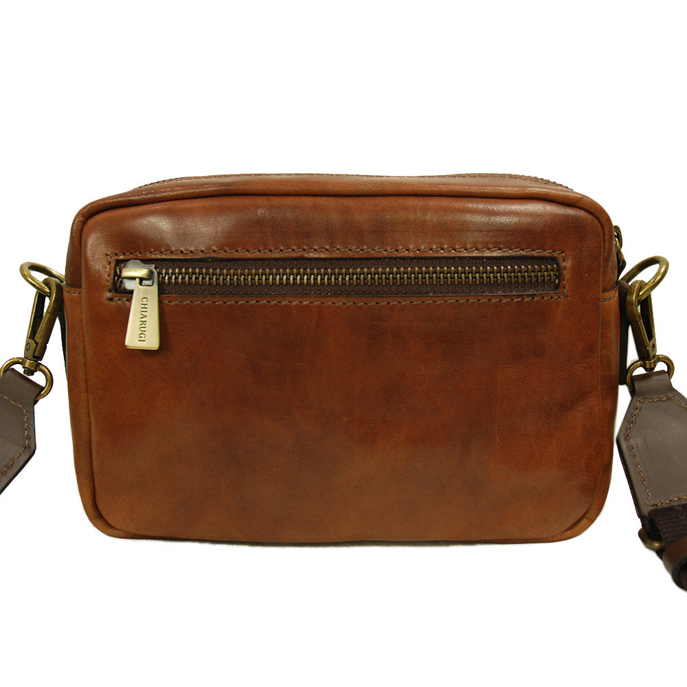 Ruskea crossbody nahkalaukku ⎪Old Tuscany ⎪Chiarugi