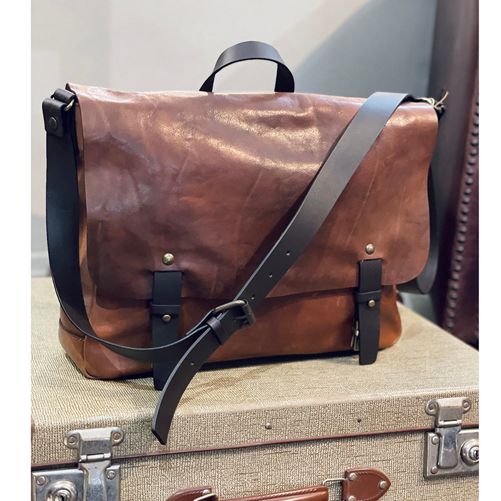Braune Messenger-Tasche ⎪Old Tuscany ⎪Chiarugi