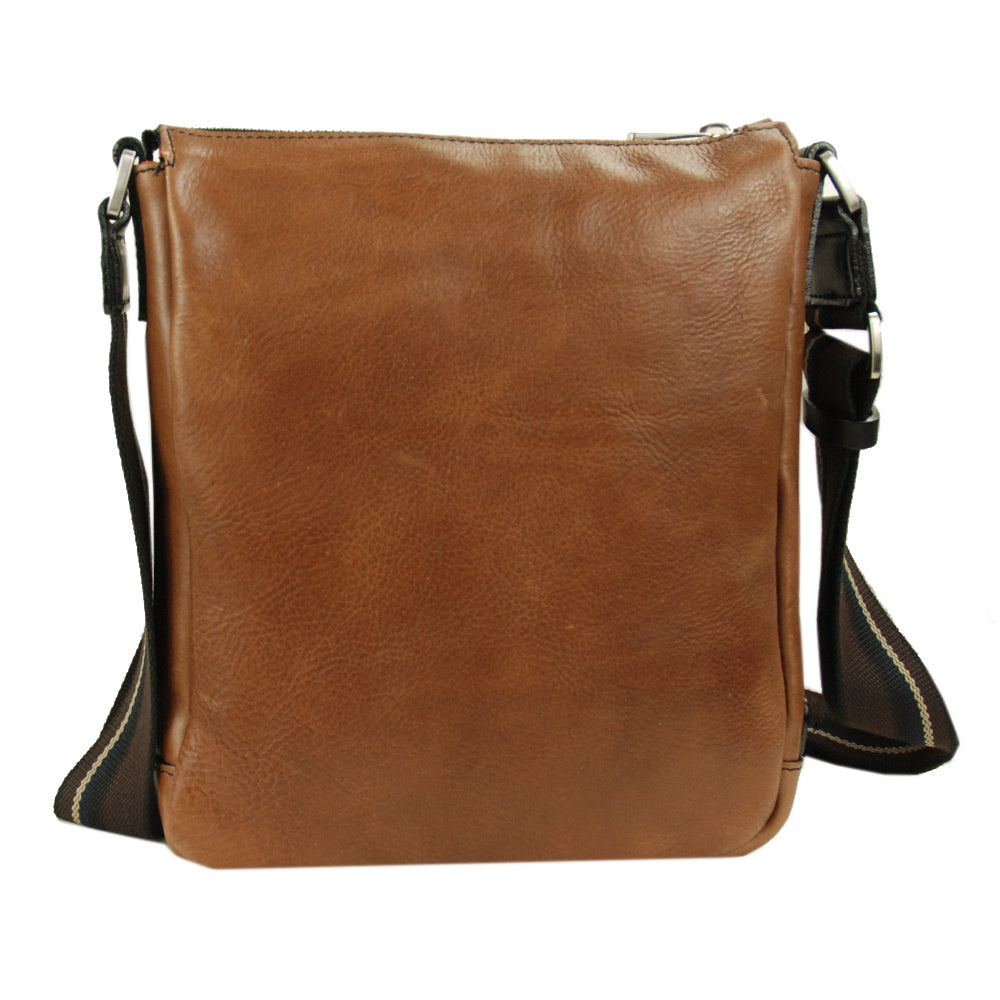Kleine braune Messenger-Ledertasche ⎪Chiarugi