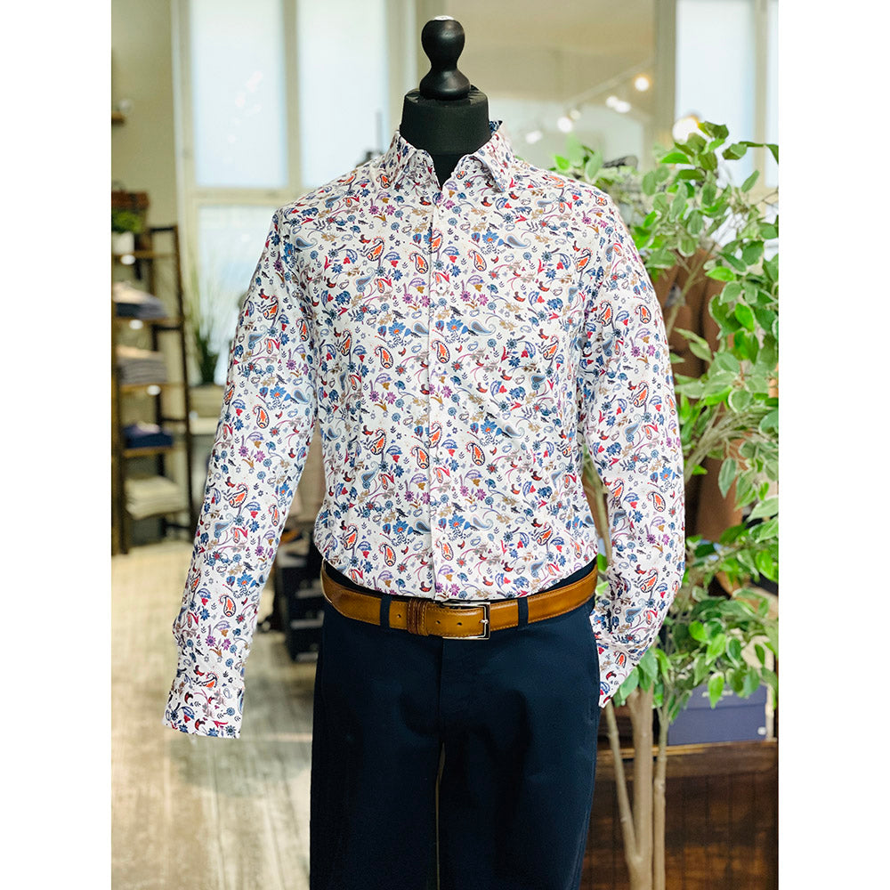 Shirt with green pattern⎪ Circus Red